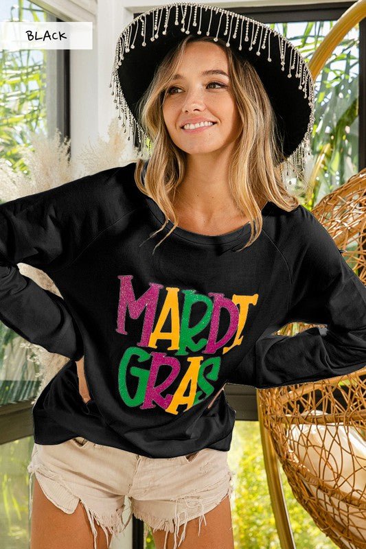 Mardi Gras Fringe Sleeve Top – Beau Lane Boutique